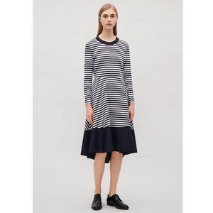 COS Striped paneled dress